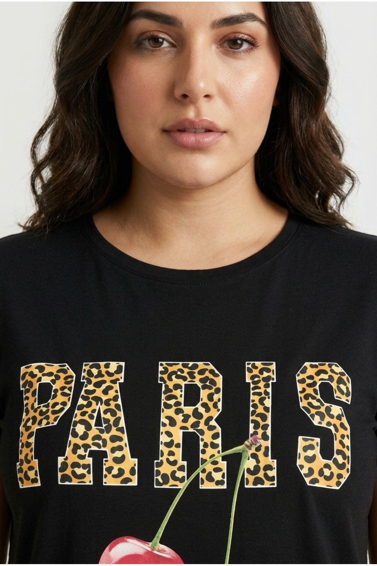 Plus Size Crew Neck Short Sleeve Printed T-shirt
