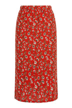 Floral Patterned High Waist Short Pencil Skirt