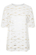 Gold Foil Detailed Blouse