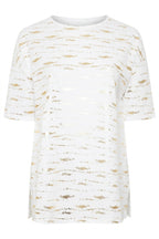 Gold Foil Detailed Blouse