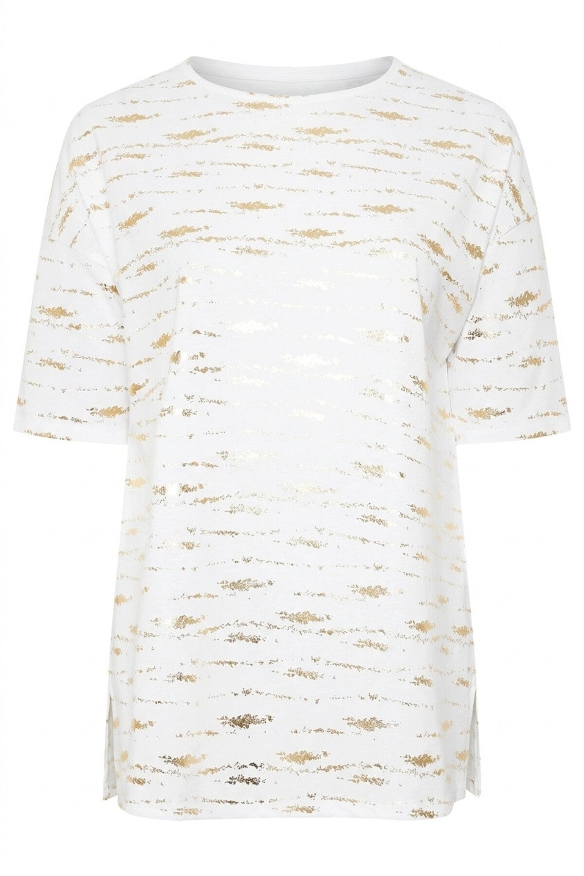 Gold Foil Detailed Blouse