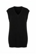 Plus Size V-Neck Short Sleeve Knit Sweater