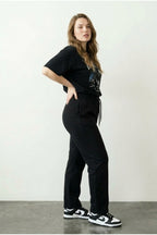 Plus Size Drawstring Elastic Waist Stretchy Pocketed Sweatpants
