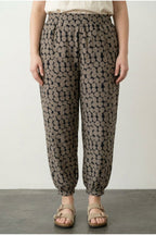 Plus Size Stretchy Fabric Jogger Pants with Elastic Waist, Cuffs, and Pockets