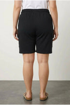 Plus Size Pocketed Drawstring Waist Loose Fit Cargo Jogger Shorts
