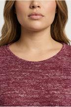Plus Size Crew Neck Half Sleeve Button Detailed Sweatshirt