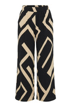 Plus Size Elasticated Waist Wide Leg Pants with Pockets