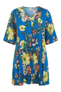 Plus Size Short Sleeve V-Neck Printed T-shirt