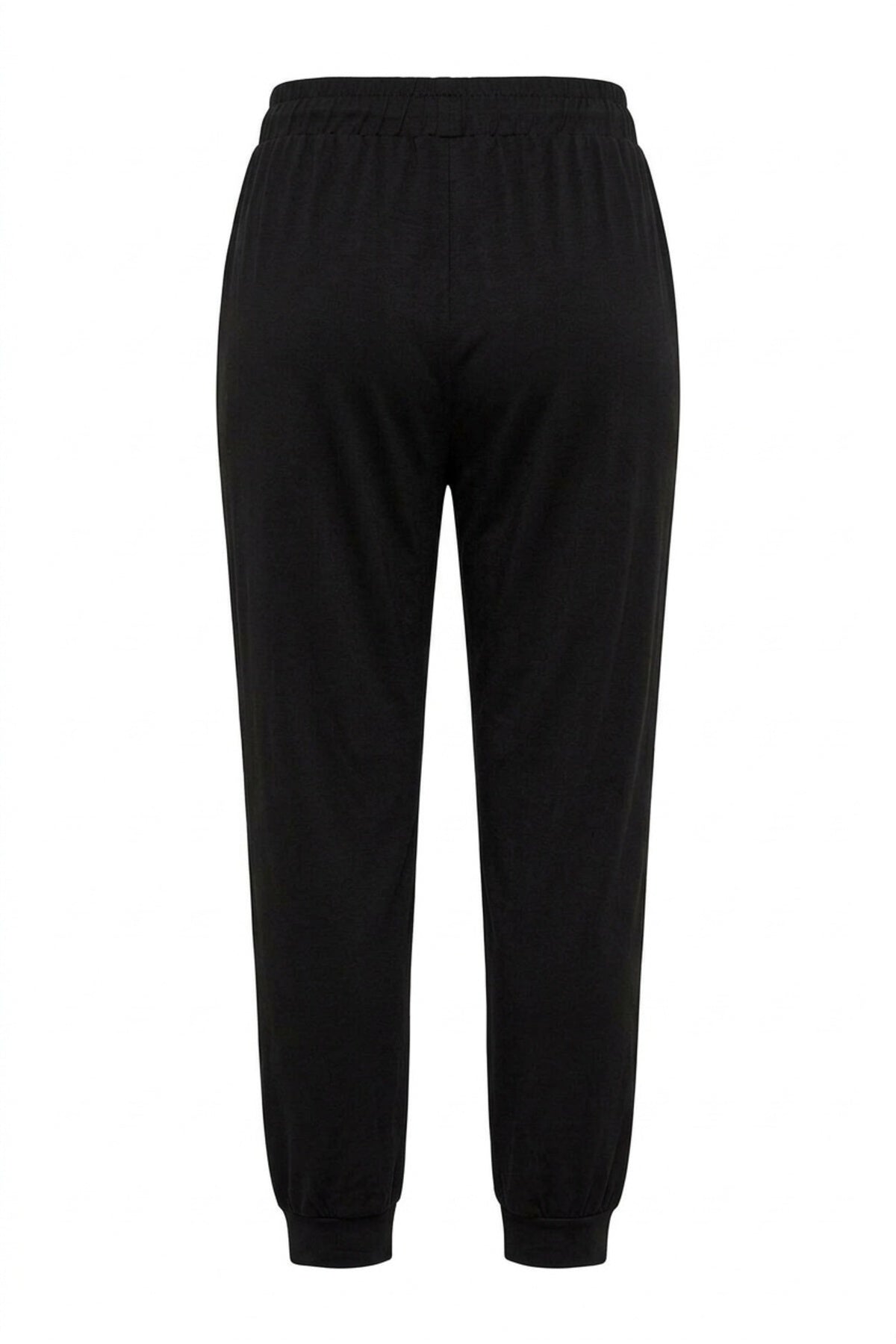 Plus Size Lightweight Trousers with Elasticated Hem and Waist, and Pockets